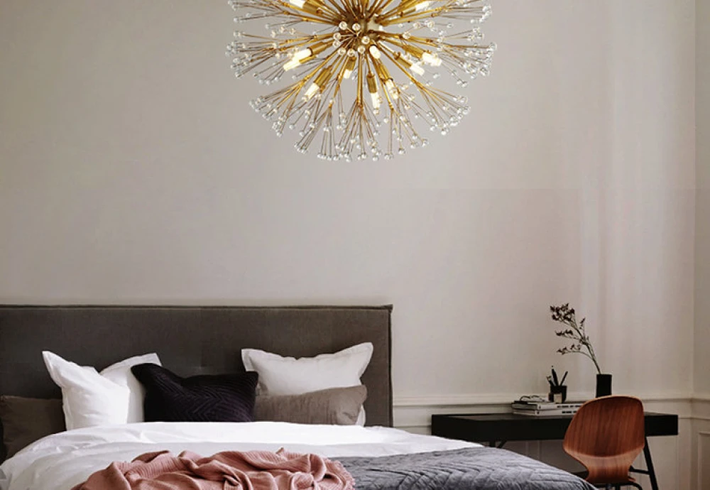 modern crystal flower chandelier